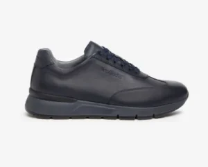 SNEAKERS PELLE BLU