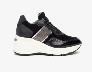 SNEAKERS PELLE CAMOSCIO NAPLAK NERO