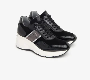 SNEAKERS PELLE CAMOSCIO NAPLAK NERO