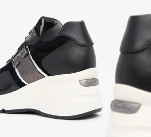 SNEAKERS PELLE CAMOSCIO NAPLAK NERO