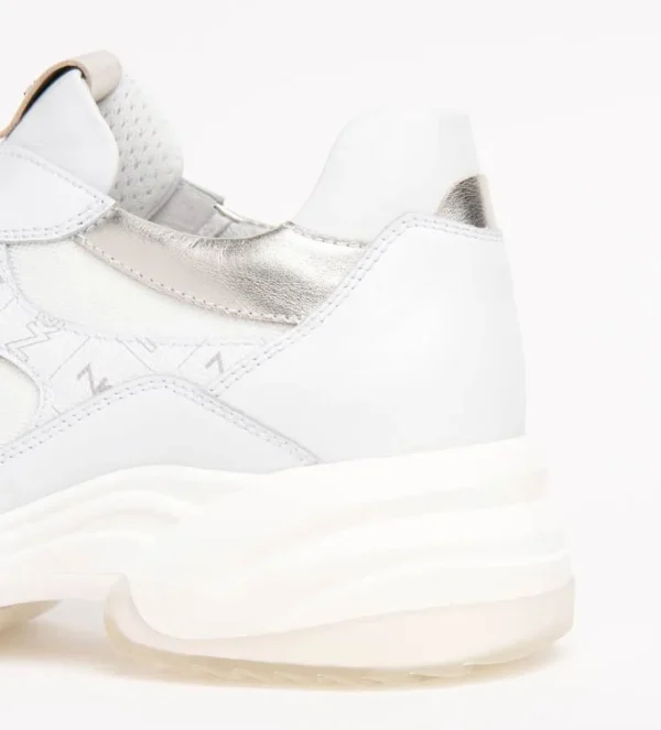 SNEAKERS PELLE CON INSERTI MONOGRAM