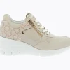 SNEAKERS PELLE CON TACCO ZEPPA