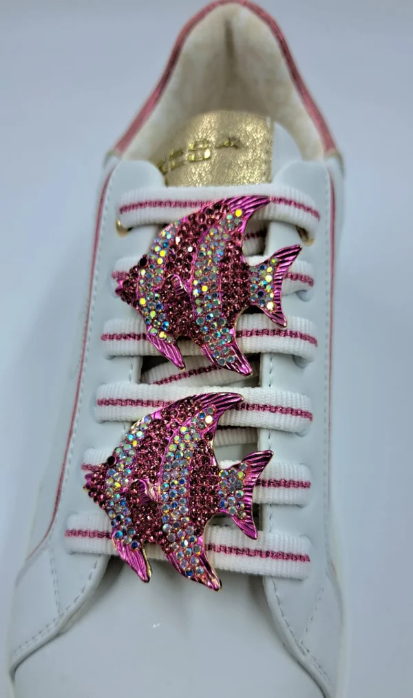 SNEAKERS PELLE ELETTRA TOSCA BLU CHARMS FUCSIA