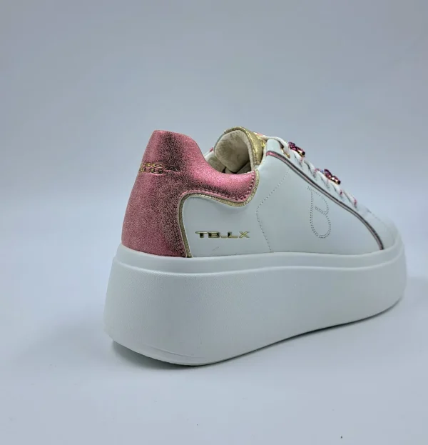 SNEAKERS PELLE ELETTRA TOSCA BLU CHARMS FUCSIA