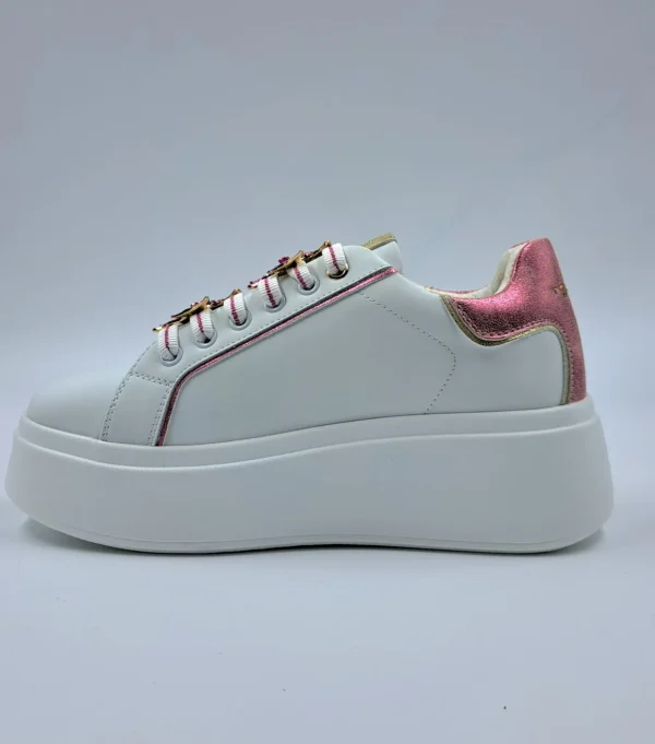 SNEAKERS PELLE ELETTRA TOSCA BLU CHARMS FUCSIA
