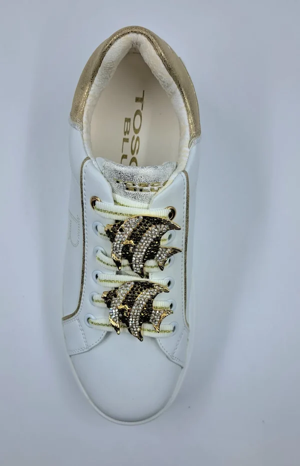 SNEAKERS PELLE ELETTRA TOSCA BLU CHARMS