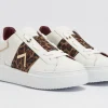 SNEAKERS PELLE FASCIA ANIMALIER