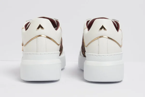 SNEAKERS PELLE FASCIA ANIMALIER