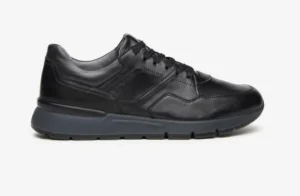 SNEAKERS PELLE MORBIDA NERA