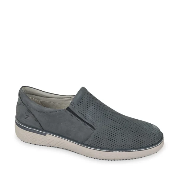 SNEAKERS PELLE MORBIDA SLIP ON BLU