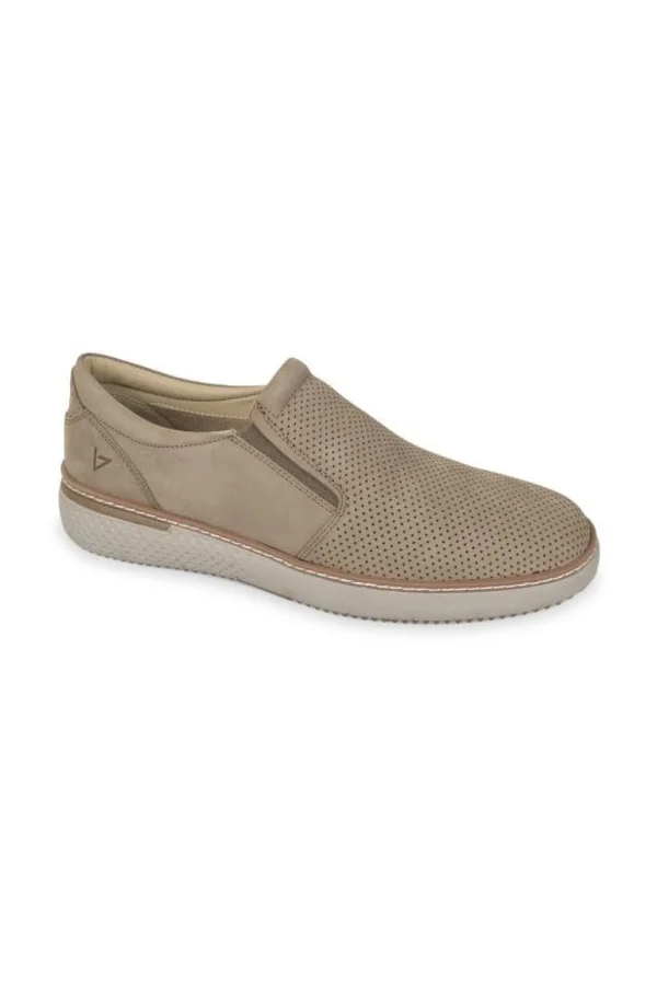 SNEAKERS PELLE MORBIDA SLIP ON TAUPE