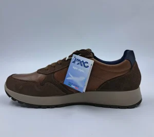SNEAKERS PELLE NATURALE MARRONE