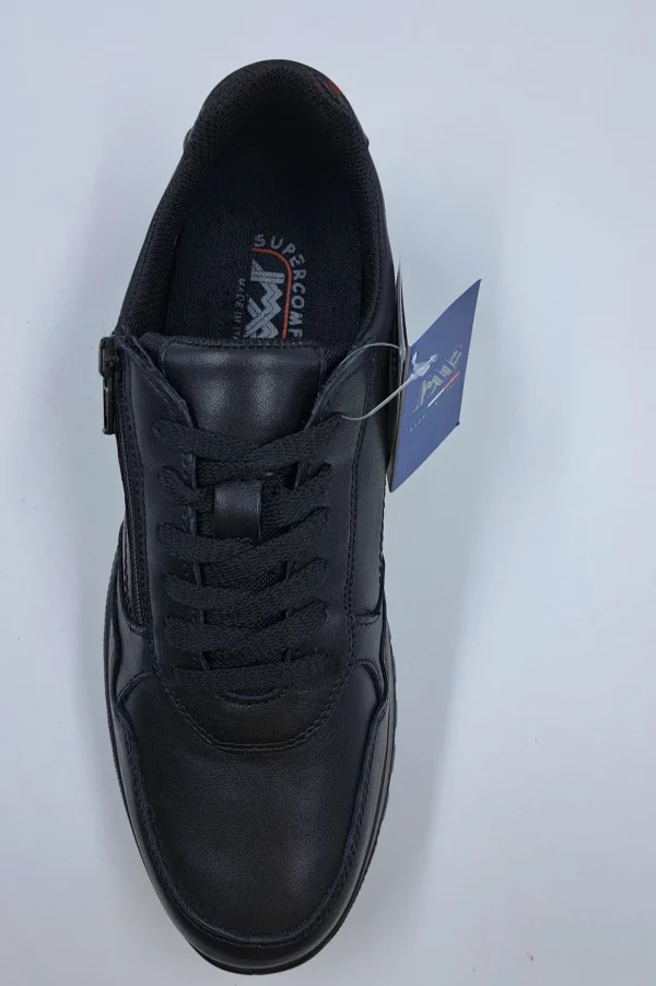 SNEAKERS PELLE NATURALE NERA