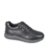 SNEAKERS PELLE NERA ZIP