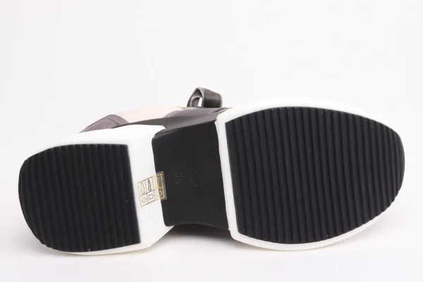 SNEAKERS PELLE PLAT LATTE