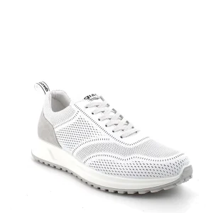 SNEAKERS PELLE TRAFORATA BIANCA