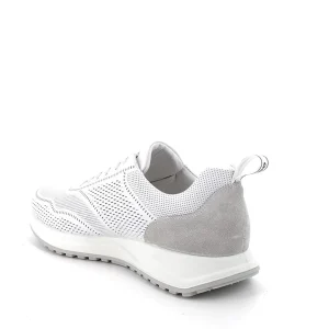 SNEAKERS PELLE TRAFORATA BIANCA