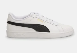 SNEAKERS PUMA SCARPE UOMO DONNA JUNIOR SMASH 3.0 BIANCO BLACK