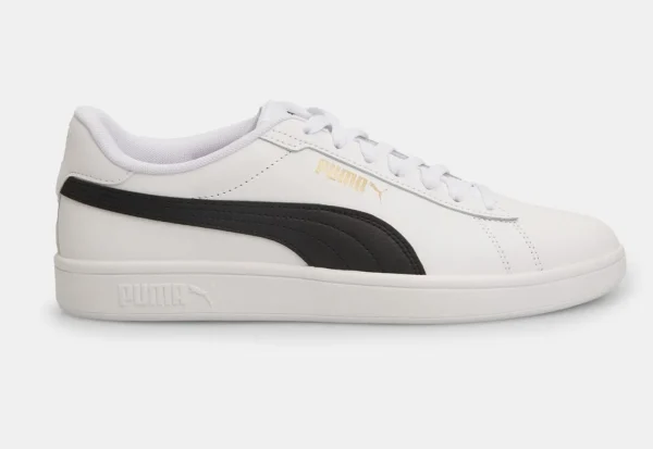 SNEAKERS PUMA SCARPE UOMO DONNA JUNIOR SMASH 3.0 BIANCO BLACK