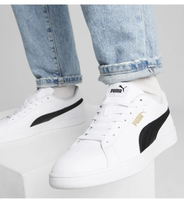 SNEAKERS PUMA SCARPE UOMO SMASH 3.0 MAN BIANCO BLACK