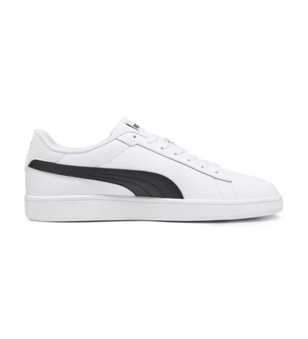 SNEAKERS PUMA SCARPE UOMO DONNA JUNIOR SMASH 3.0 BIANCO BLACK