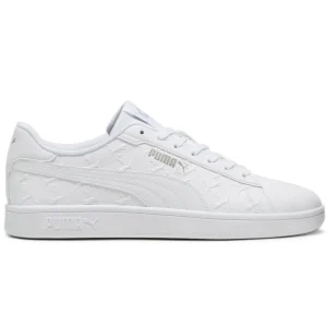 SNEAKERS PUMA UOMO SCARPE SMASH 3.0 SUPERLOGO BIANCO
