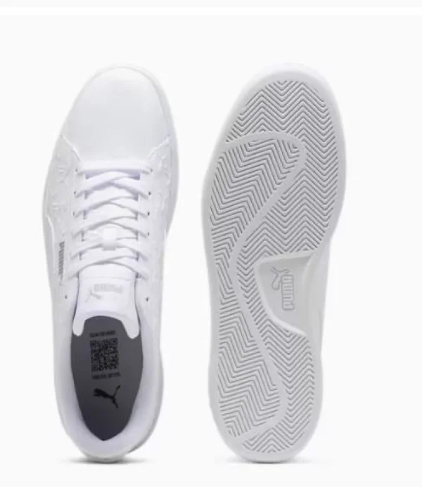 SNEAKERS PUMA UOMO SCARPE SMASH 3.0 SUPERLOGO BIANCO