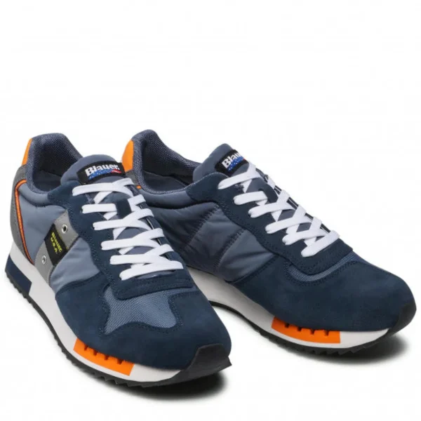 SNEAKERS QUEENS BLU ARANCIONE
