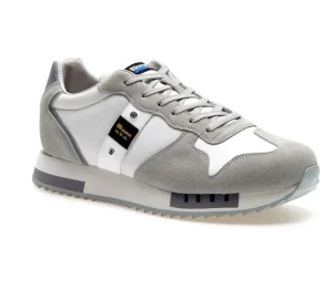 SNEAKERS QUEENS PELLE BIANCO