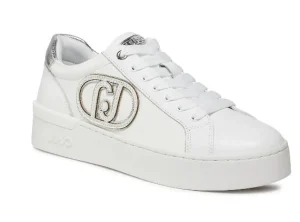 SNEAKERS SILVIA IN PELLE MAXI LOGO