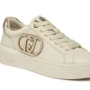 SNEAKERS SILVIA IN PELLE MAXI LOGO IVORY