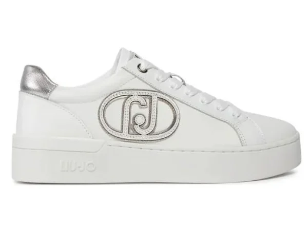 SNEAKERS SILVIA IN PELLE MAXI LOGO