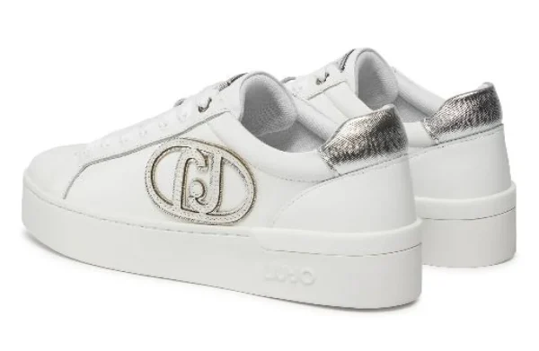 SNEAKERS SILVIA IN PELLE MAXI LOGO