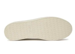 SNEAKERS SILVIA IN PELLE MAXI LOGO IVORY