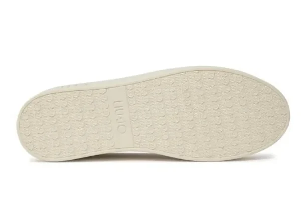 SNEAKERS SILVIA IN PELLE MAXI LOGO IVORY