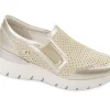 SNEAKERS SLIP ON ELASTICO BEIGE