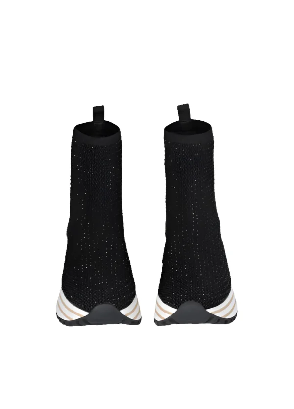 SNEAKERS SOCK STRASS BLACK