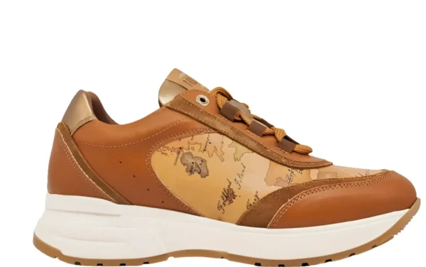 SNEAKERS STAMPA GEO DETTAGLI CAMOSCIO