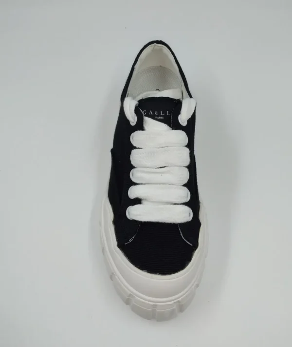 SNEAKERS TELA COTONE NERO
