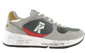 SNEAKERS TESSUTO E CAMOSCIO MILITARY