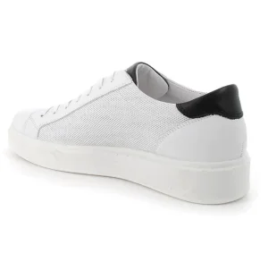 SNEAKERS TOTAL WHITE DETTAGLI NERI