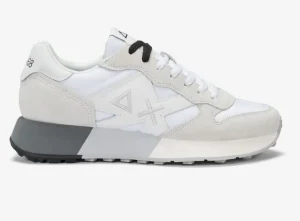 SNEAKERS UOMO SUN68 JAKI 2.0 BICOLOR BIANCO