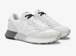 SNEAKERS UOMO SUN68 JAKI 2.0 BICOLOR BIANCO