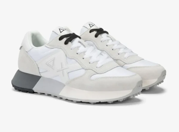 SNEAKERS UOMO SUN68 JAKI 2.0 BICOLOR BIANCO