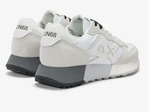 SNEAKERS UOMO SUN68 JAKI 2.0 BICOLOR BIANCO