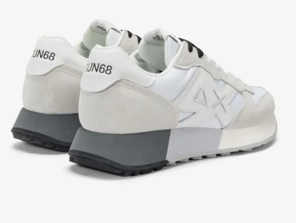 SNEAKERS UOMO SUN68 JAKI 2.0 BICOLOR BIANCO