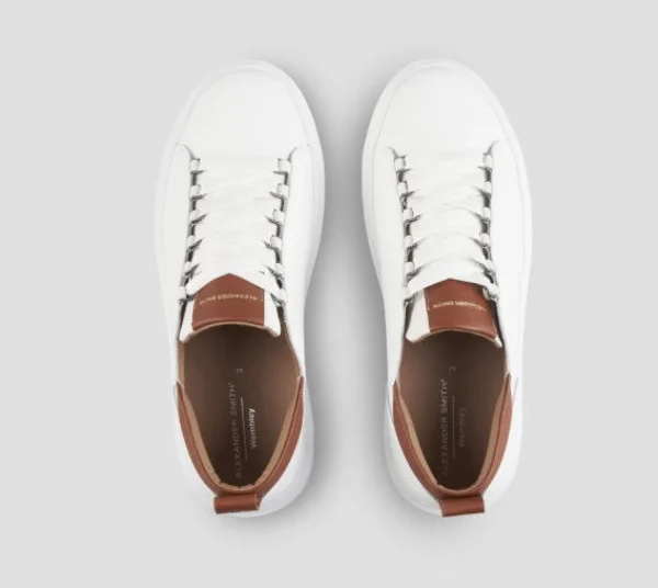 SNEAKERS WEMBLEY MAN ALEXANDER SMITH WHITE COGNAC