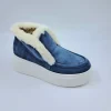 STIVALETTI MINI CAMOSCIO BLU