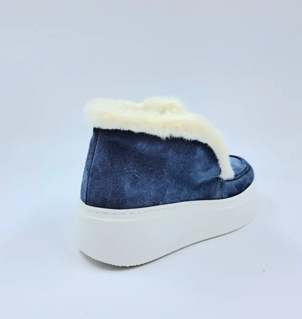 STIVALETTI MINI CAMOSCIO BLU