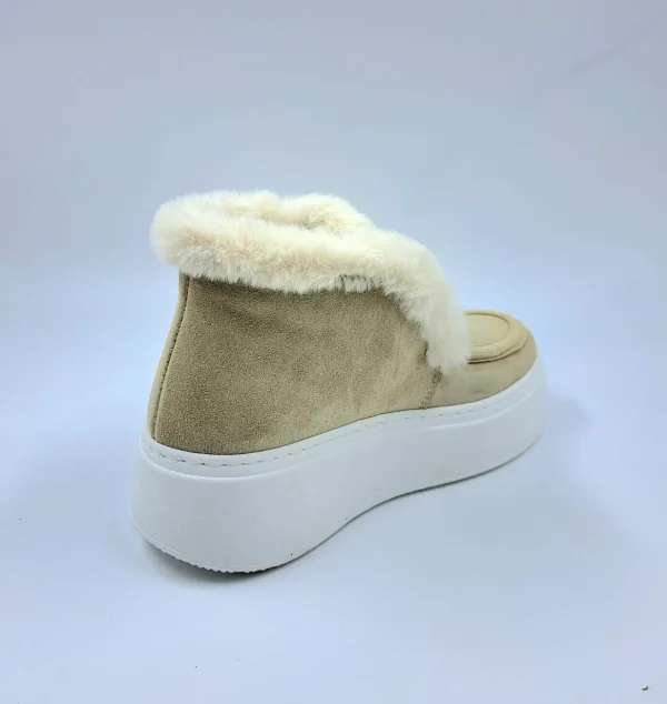 STIVALETTI MINI CAMOSCIO BEIGE